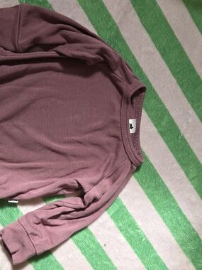 Little & Lively Crewneck Top in Dusty Mauve